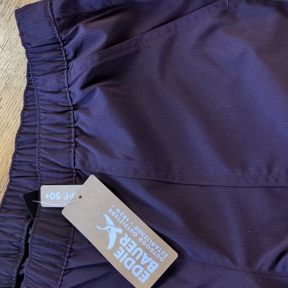 Eddie Bauer Rainer Rip Stop Pants Blackberry Size Small - Picture 7 of 8